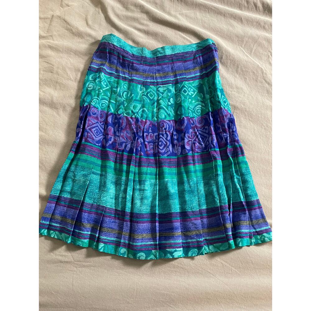 Vtg. Michael K & Co. Semi - Pleated Skirt SZ 8